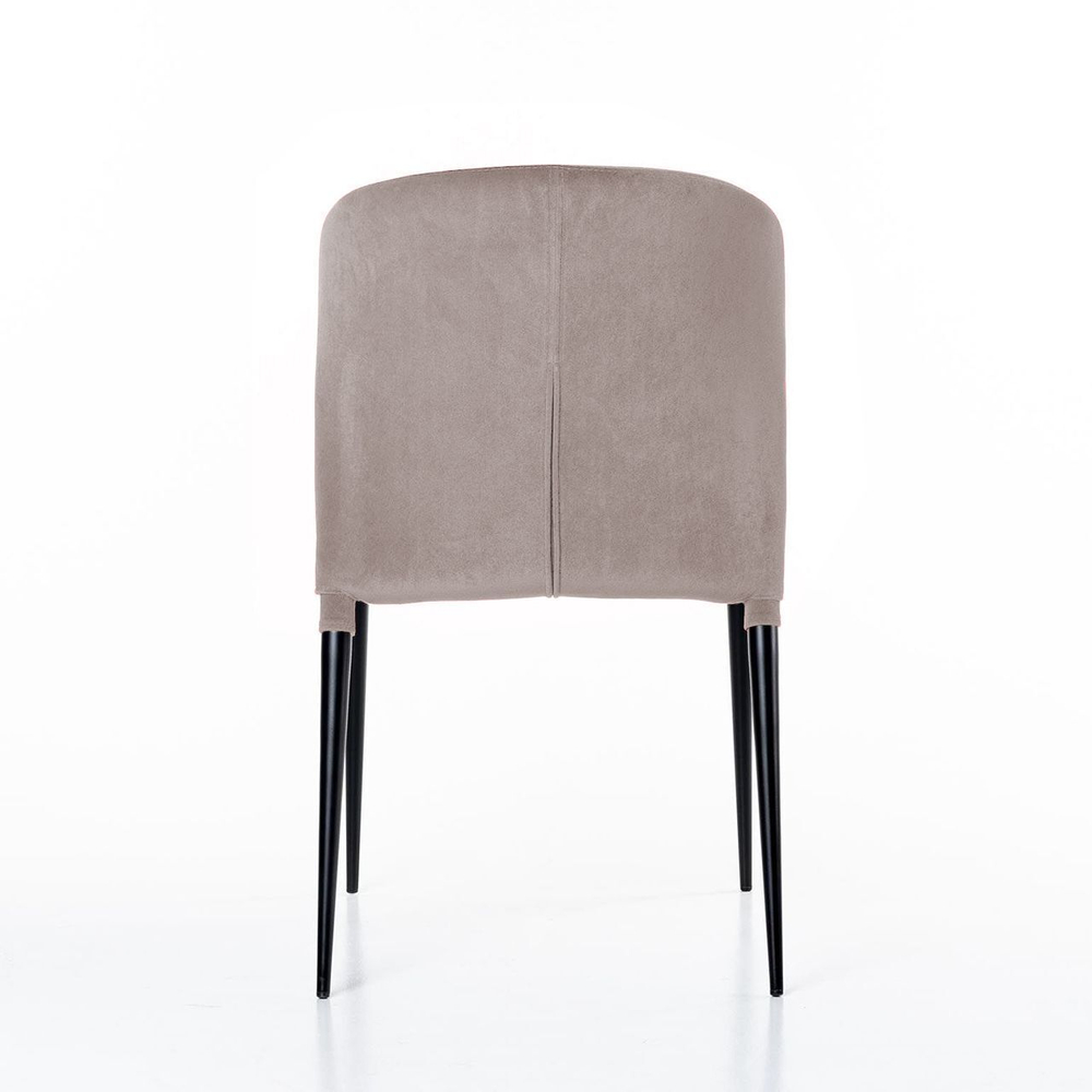 Стул Albert (Альберт), бархат пепельно-бежевый 25
