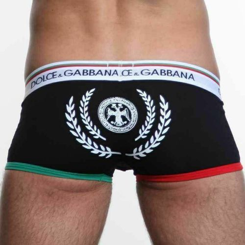 Мужские трусы хипсы черные Dolce Gabbanna Milano Boxer Black