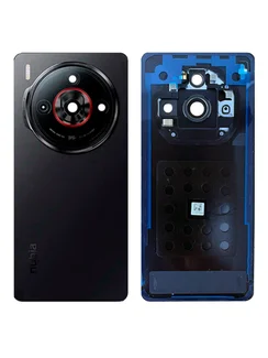 Задняя крышка для ZTE Nubia Z60S Pro черная (Black) со стеклом камеры