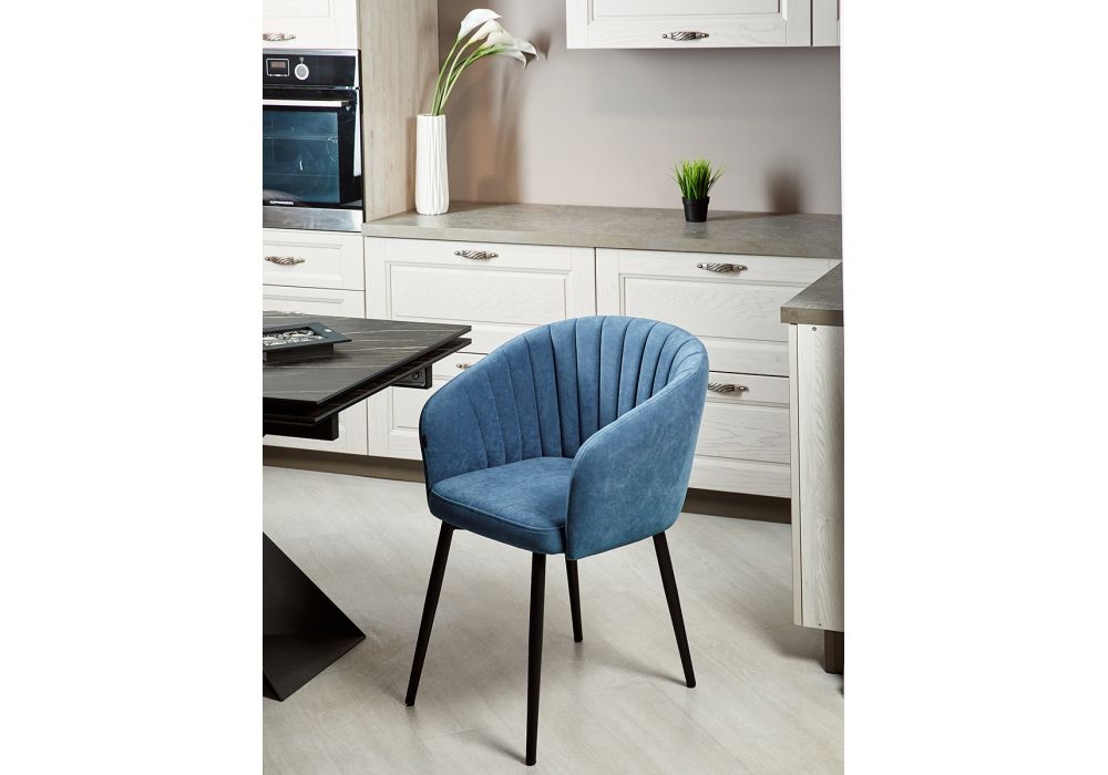 Стул на металлокаркасе Моншау крутящийся velutto 46 / черный