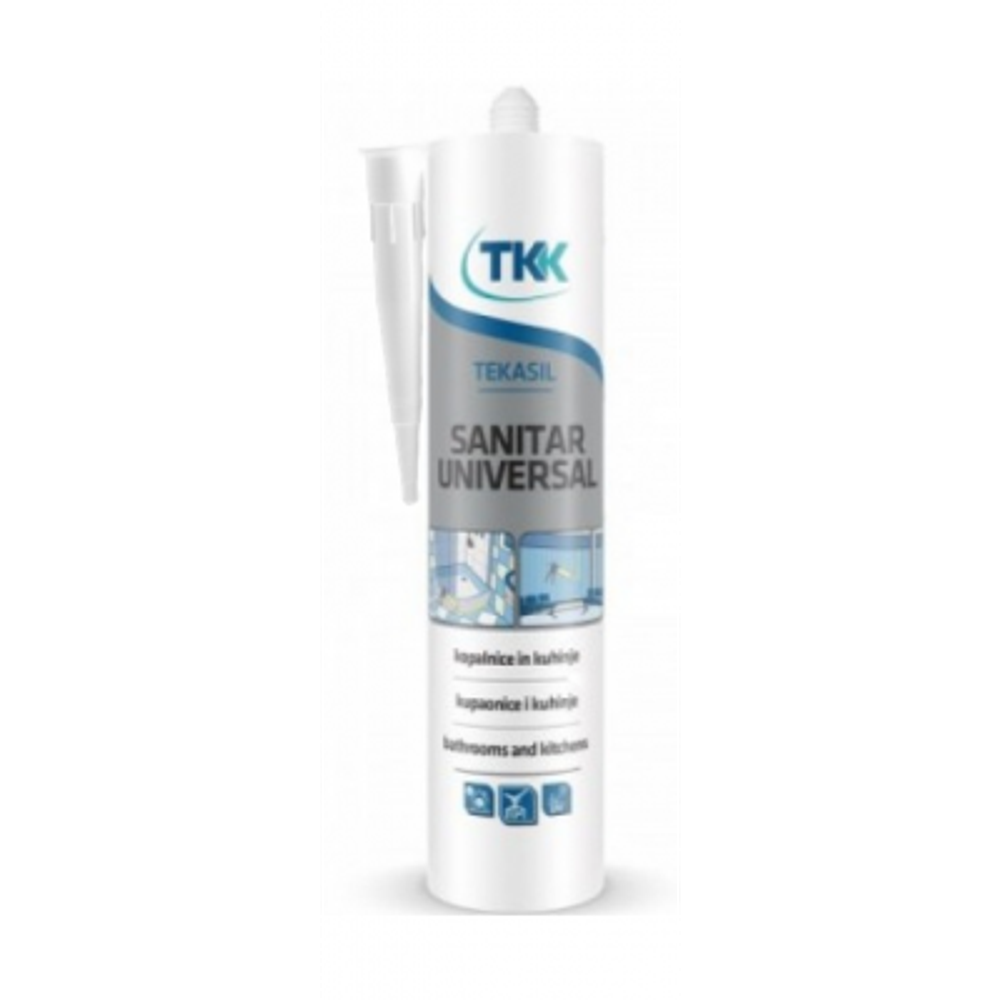 Tekasil универсальный-санитарный силиконовый герметик прозрачный 280мл
