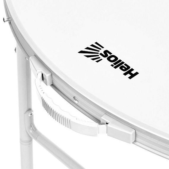 Стол складной овальный 120x90 (АЛЮМИНИЙ) без чехла (T-21407M-A-1) Helios (пр-во Тонар)