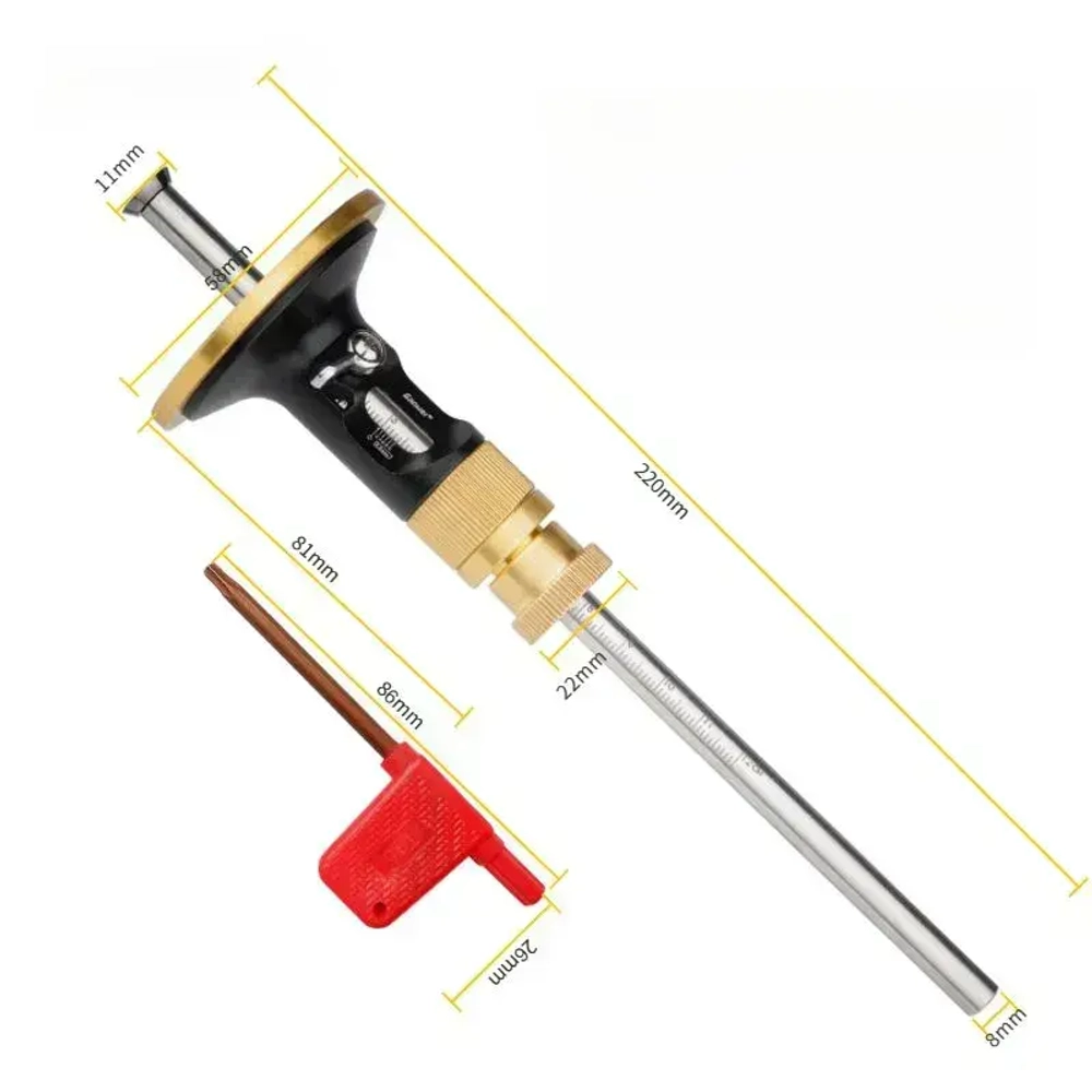 Рейсмус разметочный 220мм, Алюминий