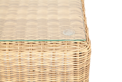 "Кон Панна" столик журнальный из искусственного ротанга, цвет соломенный