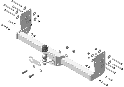 Фаркоп для Mercedes Sprinter (шасси) 2006-2018 гг. (оцинкованный) арт.ZM202FE