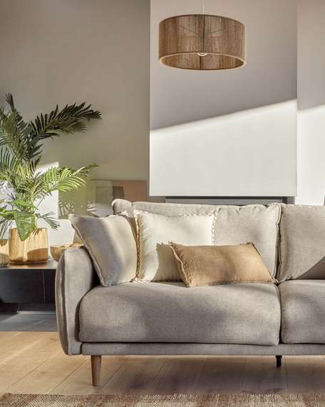 Трехместный диван Carlota 210 см, бежевый