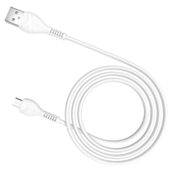 Кабель USB - микро USB HOCO X37 Cool power, 1м, 2.1A, белый