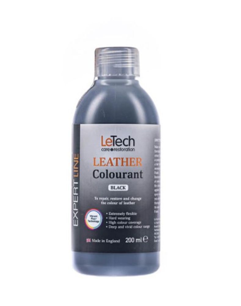 LeTech Expert Line Краска для кожи (Leather Colourant) Black, 200мл