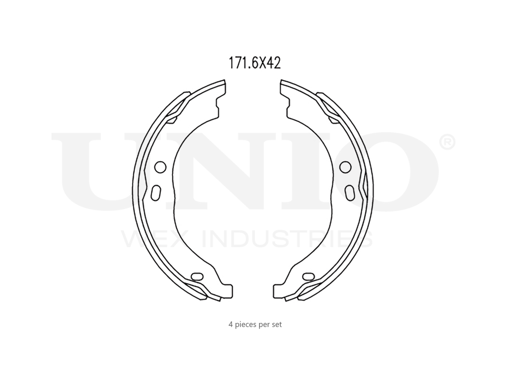 Колодки тормозные бараб. задние UNIO BRP-10086