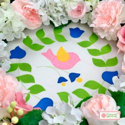 Шаблон для стежки  и аппликации "Колокольчики" (арт. T47)