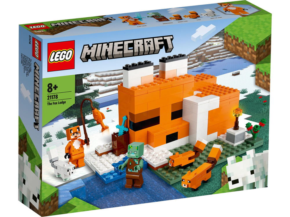Конструктор LEGO Minecraft 21178 Лисья хижина