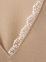 Лонгслив с кружевом