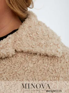 Пальто 22-19-Бежевый Minova