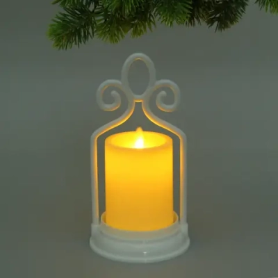 Сувенир с подсветкой «Свеча - Винтаж» 11*22 см (работает от батареек 3 ААА)