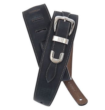 Ремень для гитары, кожаный, черный, декоративная пряжка, Planet Waves 25LBB00