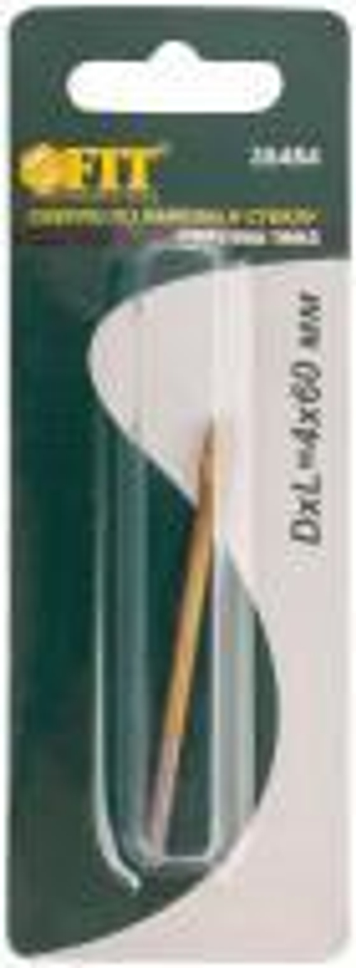 35484 Сверло по кафелю и стеклу 4 режущие кромки,титановое покрытие 4 х 60мм FIT