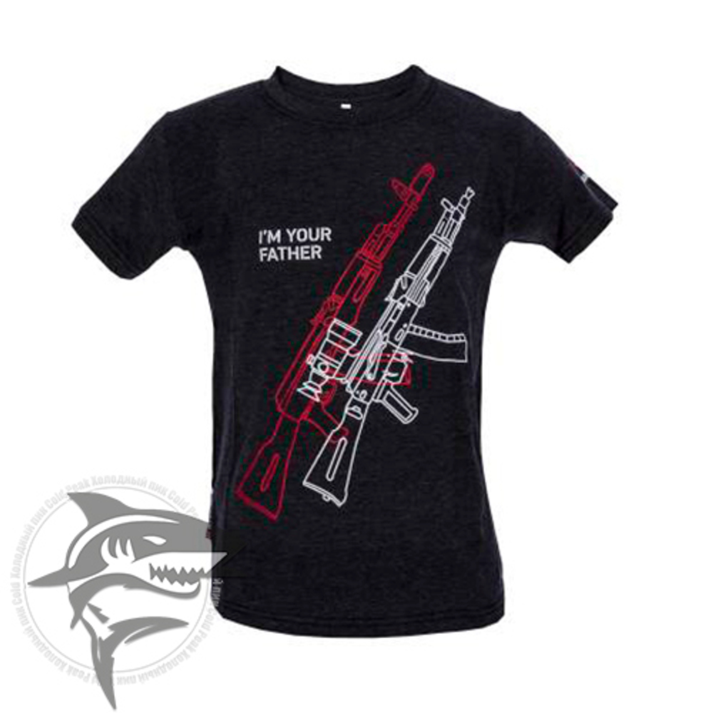 Футболка детская, принт “I’m your father” серая