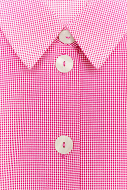 ZARA РУБАШКА С ОБЪЕМНЫМИ РУКАВАМИ, РОЗОВЫЙ/БЕЛЫЙ