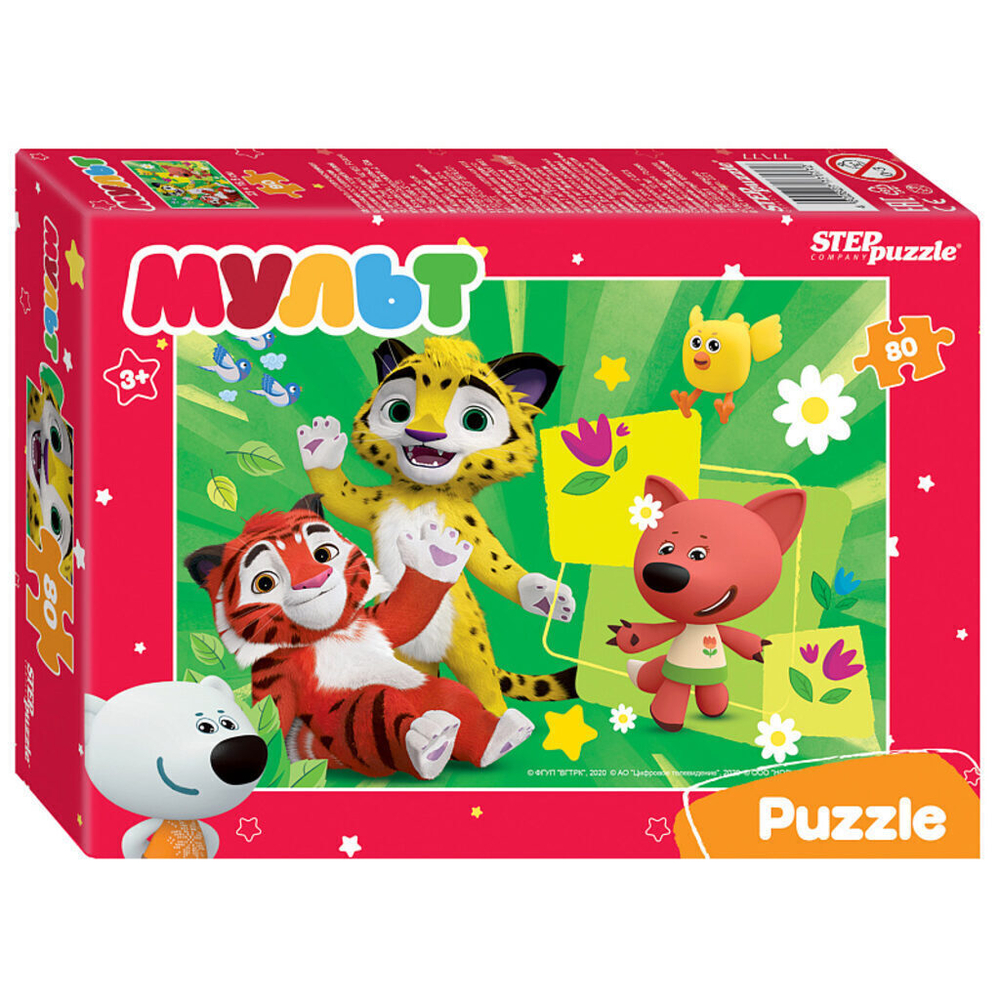 Пазлы 80 элементов 230*165мм. "Мульт. Ми-ми-мишки. Сказочный патруль и др."