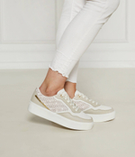 Кожаные кроссовки Tommy Hilfiger - бежевый(FW0FW08121)