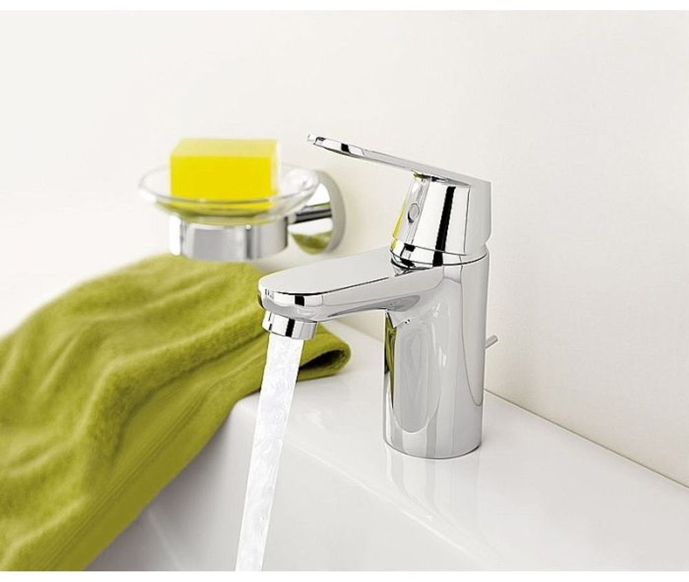 Смеситель на раковину однорычажный GROHE Get, хром, донный клапан 32883000