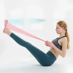 Жгут для йоги 0,45 мм*15 см*2 м (туба). розовый
