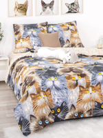 Постельное белье 1 5 спальное, бязь, 100% хлопок, 1 наволочка 70х70