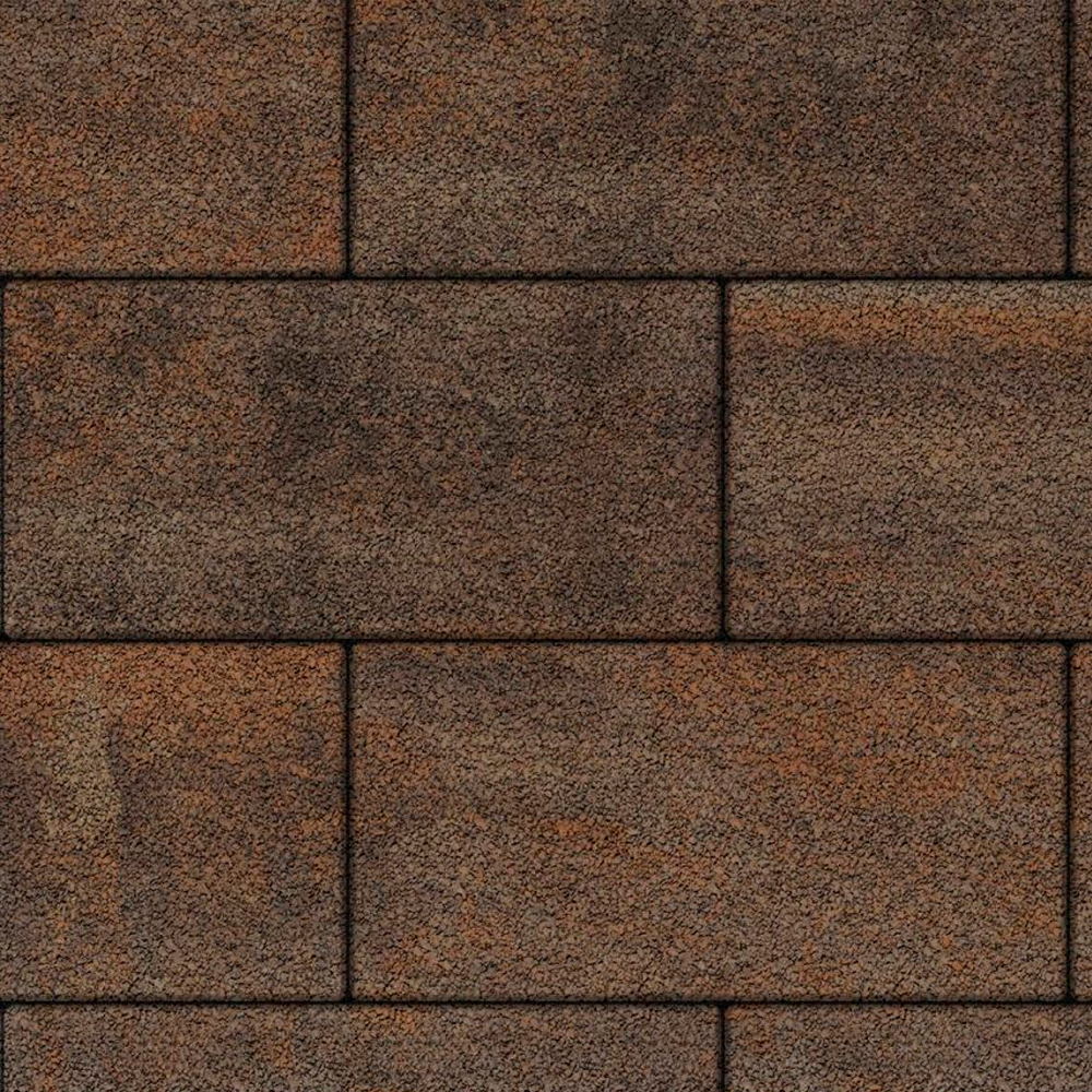 Тротуарная плитка ПРЯМОУГОЛЬНИК 600х300 мм - Листопад гранит Клен