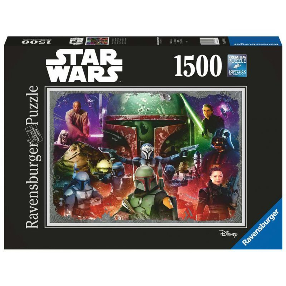 Ravensburger - Пазл Star Wars Boba Fett Bounty Hunter 1500 деталей. 169184