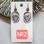 Набор материалов для серьги "Спираль", кольчужное плетение МК