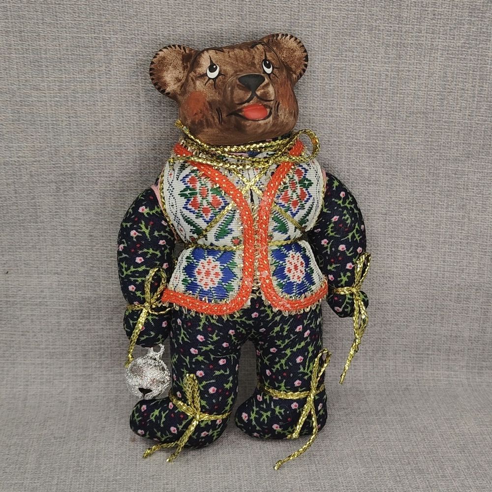 Ёлочная игрушка Медвежонок в жилетке