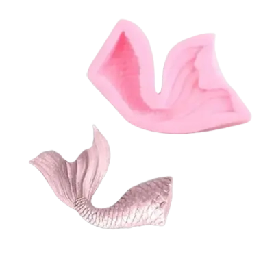 Молд силиконовый «Хвост русалки», 10×5,8 см, цвет МИКС