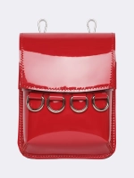 Сумка поясная кожаная "Красный лак" OLA OLA