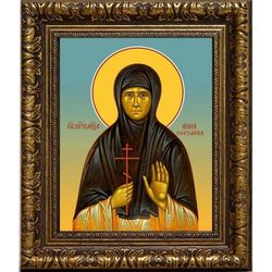 Анна Ефремова преподобномученица послушница. Икона на холсте.