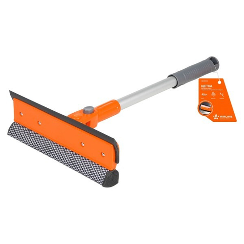 Щетка для мытья стекол с поролоном и водосгоном складная (40 см) (AIRLINE)