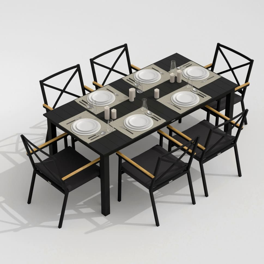 Стул Ideal Patio ФЕСТА антрацит - каркас карбон