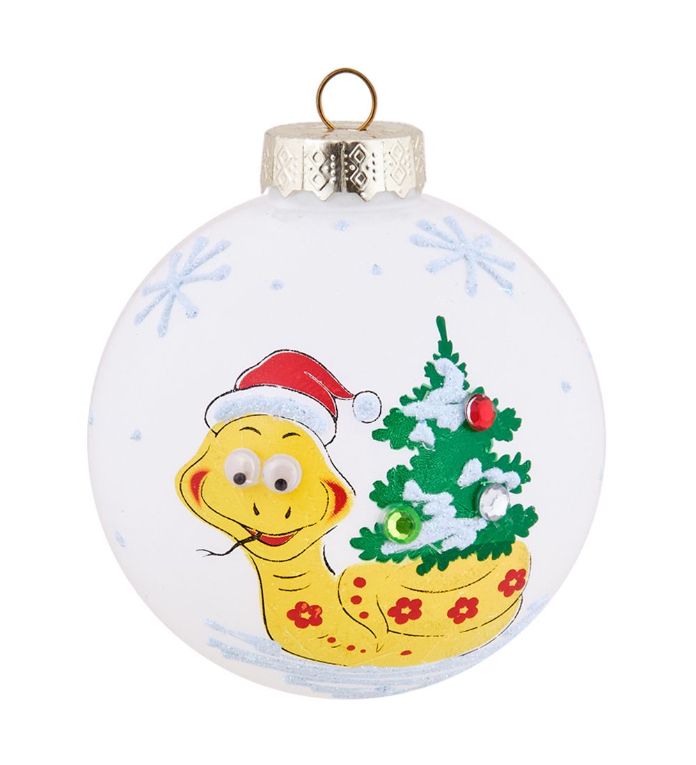 Элита НФШ-1696/3 Ел.украшение Шар «Змея» 85 мм