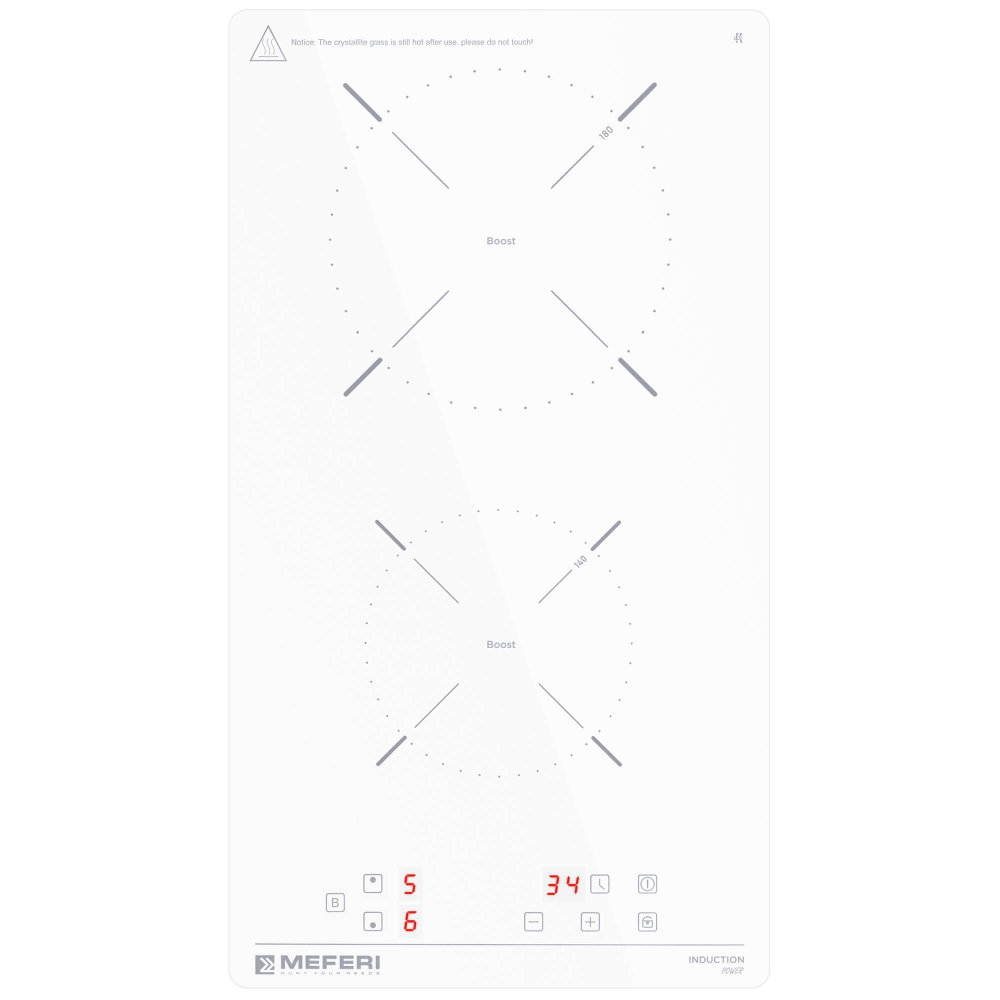 Индукционная варочная панель Meferi MIH302WH POWER фото 14