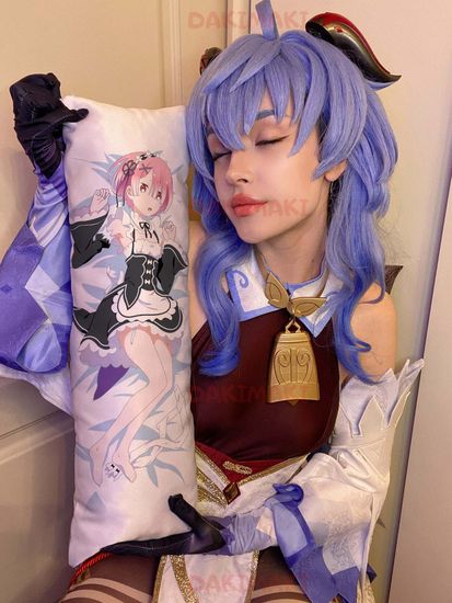 Мини дакимакура Рам и Рем из Re:Zero. Жизнь с нуля в альтернативном мире арт. M0150, 60х20 см