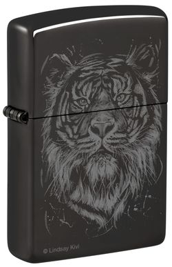 Зажигалка Zippo Big Cat с покрытием High Polish Black (48935)