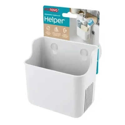 Держатель подвесной на присосе Helper, 127х124 мм, Белый