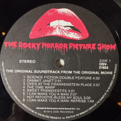 Винтажная виниловая пластинка LP The Rocky Horror Picture Show Шоу ужасов Рокки Хоррора (UK 1977)