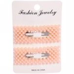 Зажимы для волос 2шт «New collection - Неон», прямоугольник, микс 6цветов, 7,5*2,5см