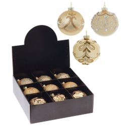 GAEM Набор из 9шт Украшение новогоднее "Шар", D 10 см, L33 W32 H10,5 см
