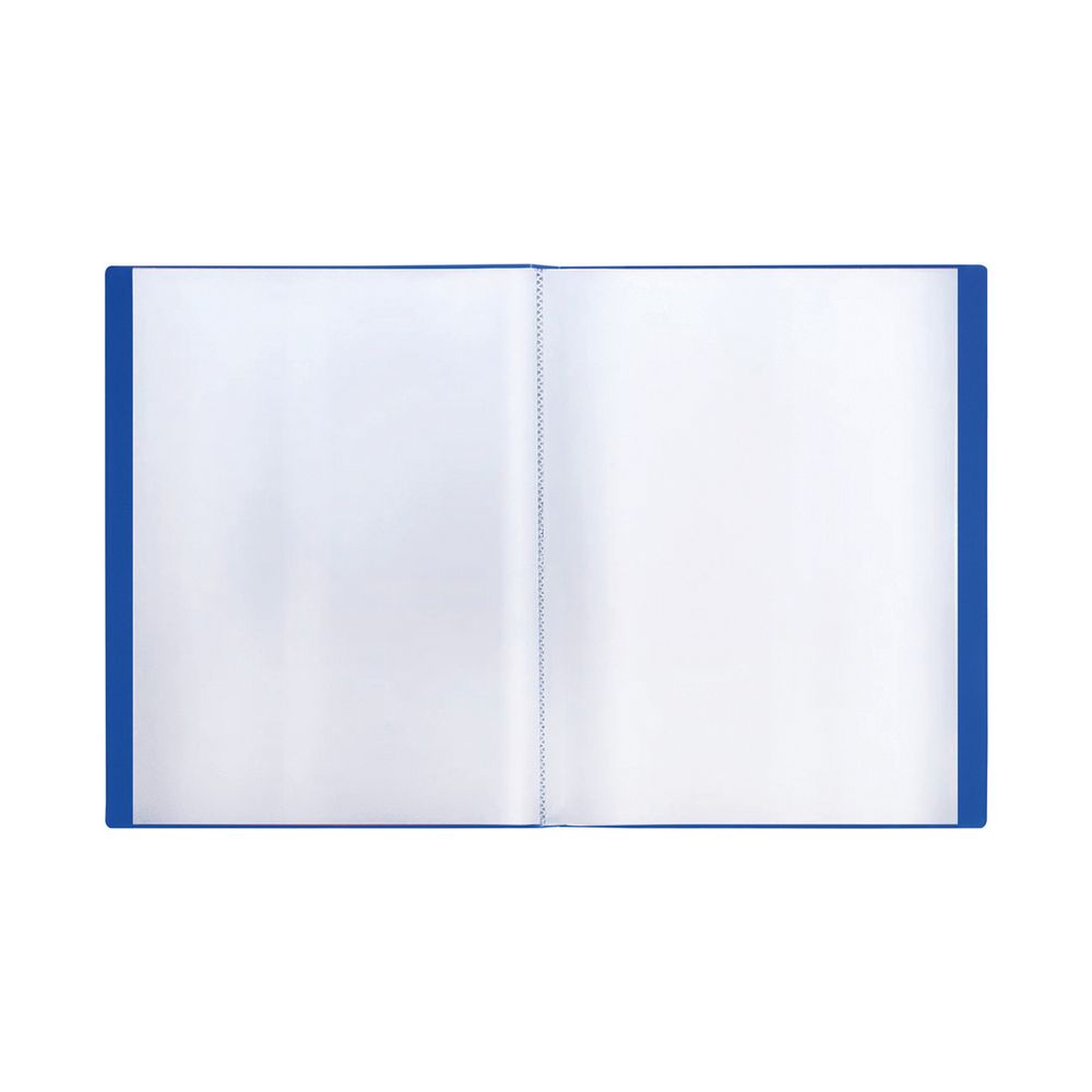 Папка с 40 вкладышами, Стамм Стандарт, 500мкм, корешок 21мм, синяя