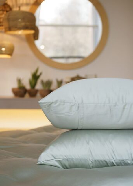 Постельное белье 2 спальное евро German Grass Olive Brilliant зеленое