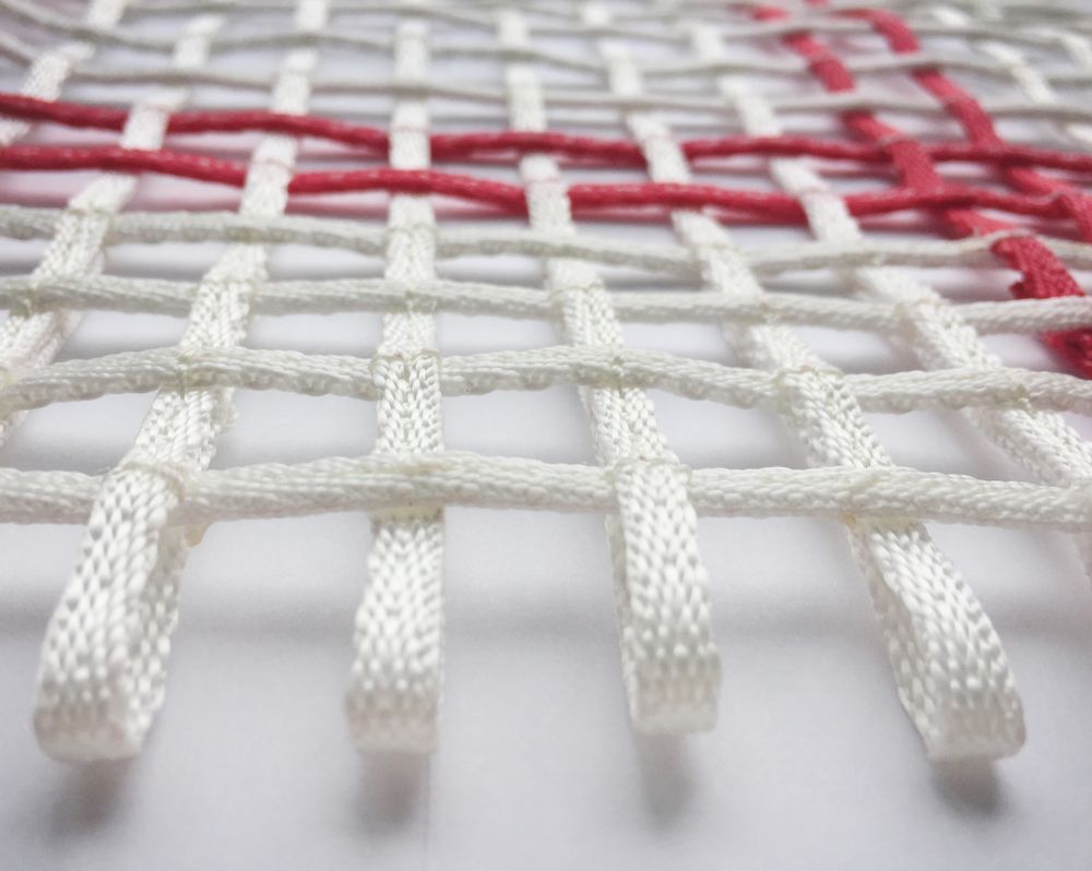 Сетка для батута соревновательная "ЗВЕЗДА" - плетеная прошитая тесьма (4х4мм) - 427х214см