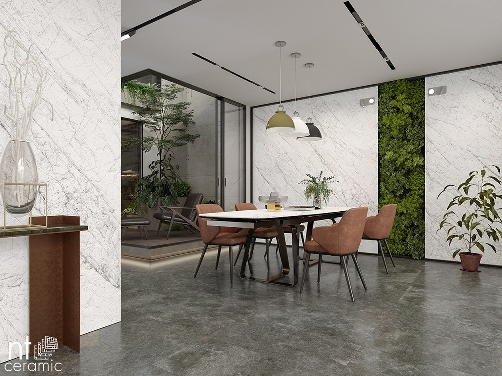 NT CERAMIC. Керамогранит Atlas Home Carrara Elite 280*120 Карвинг