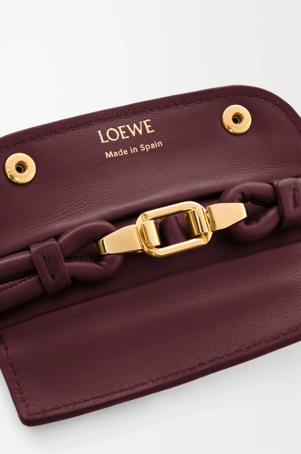 Loewe Сумка Madrid среднего размера из мягкой телячьей кожи, бургунди