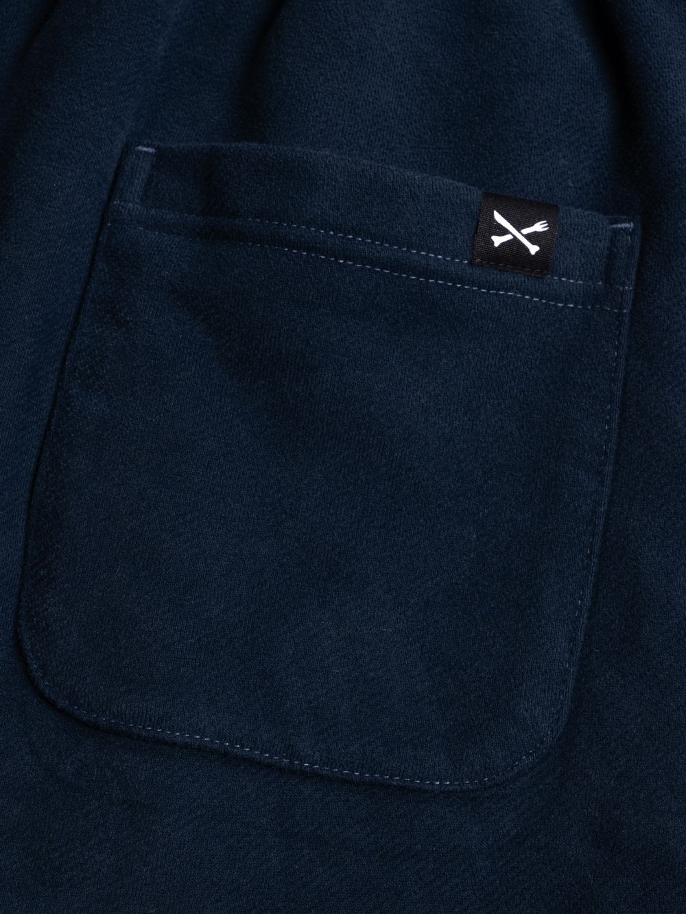 Брюки Hardlunch Logo оверсайз темно-синие